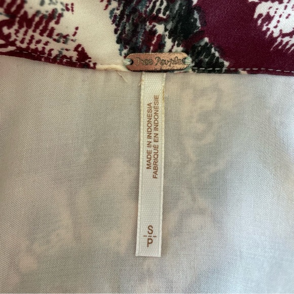 Free People Dress Womens Small Say You Love Me Mini Tunic Floral Boho Dolman - Picture 7 of 10